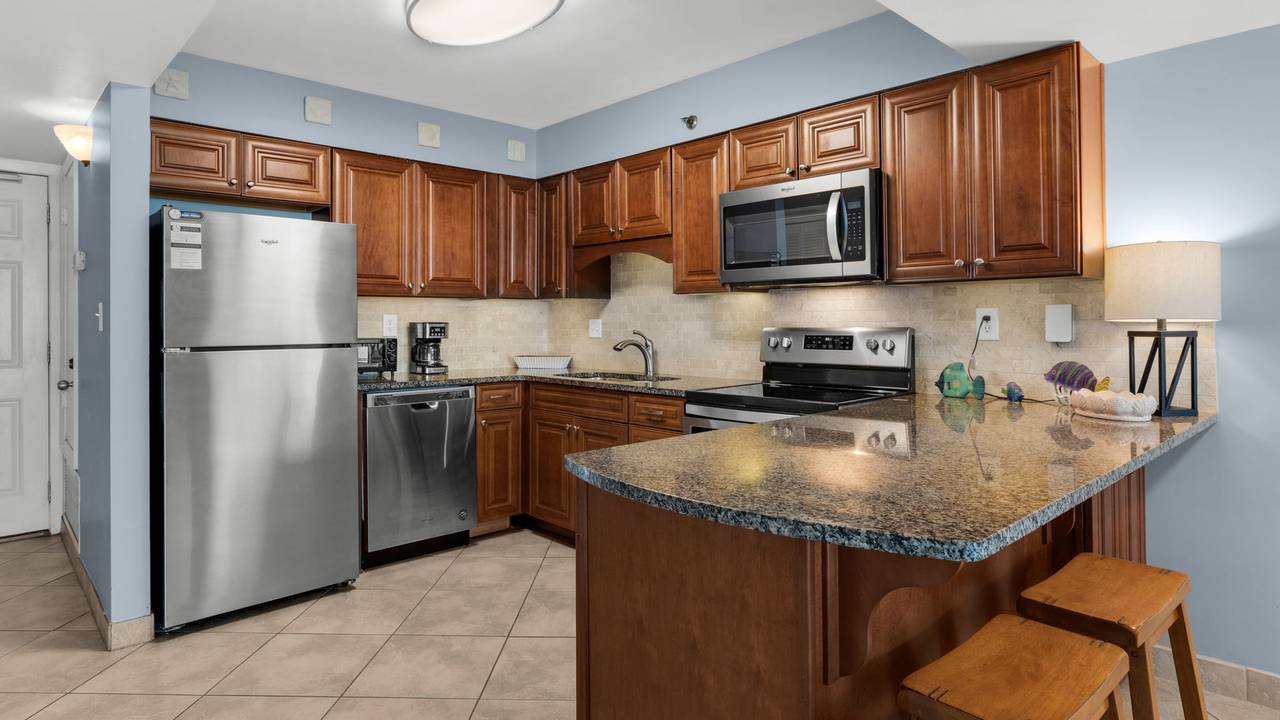 BeachCrest 206 Kitchen area BeachCrest 206 Kitchen area
