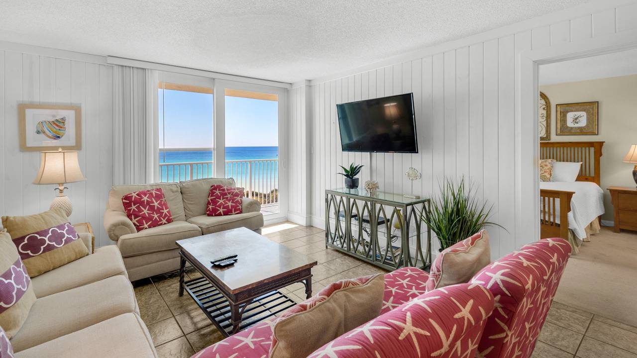 BeachCrest 304 Living Room With Gulf View BeachCrest 304 Living Room With Gulf View