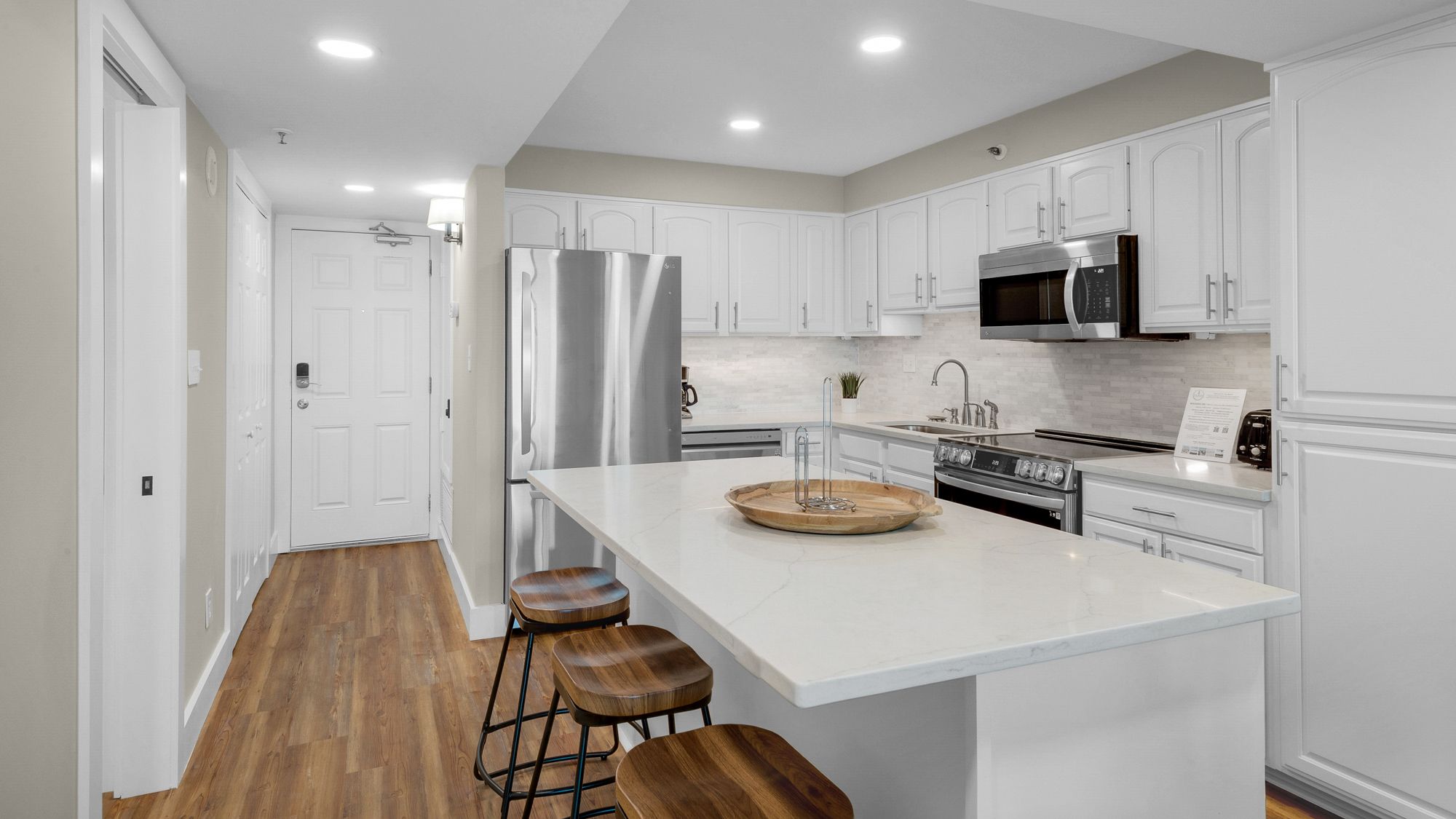 BeachCrest 402 Kitchen with Island