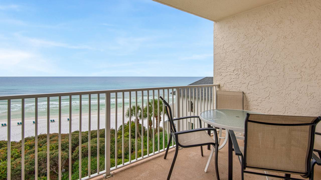 BeachCrest 406 Balcony and Views BeachCrest 406 Balcony and Views