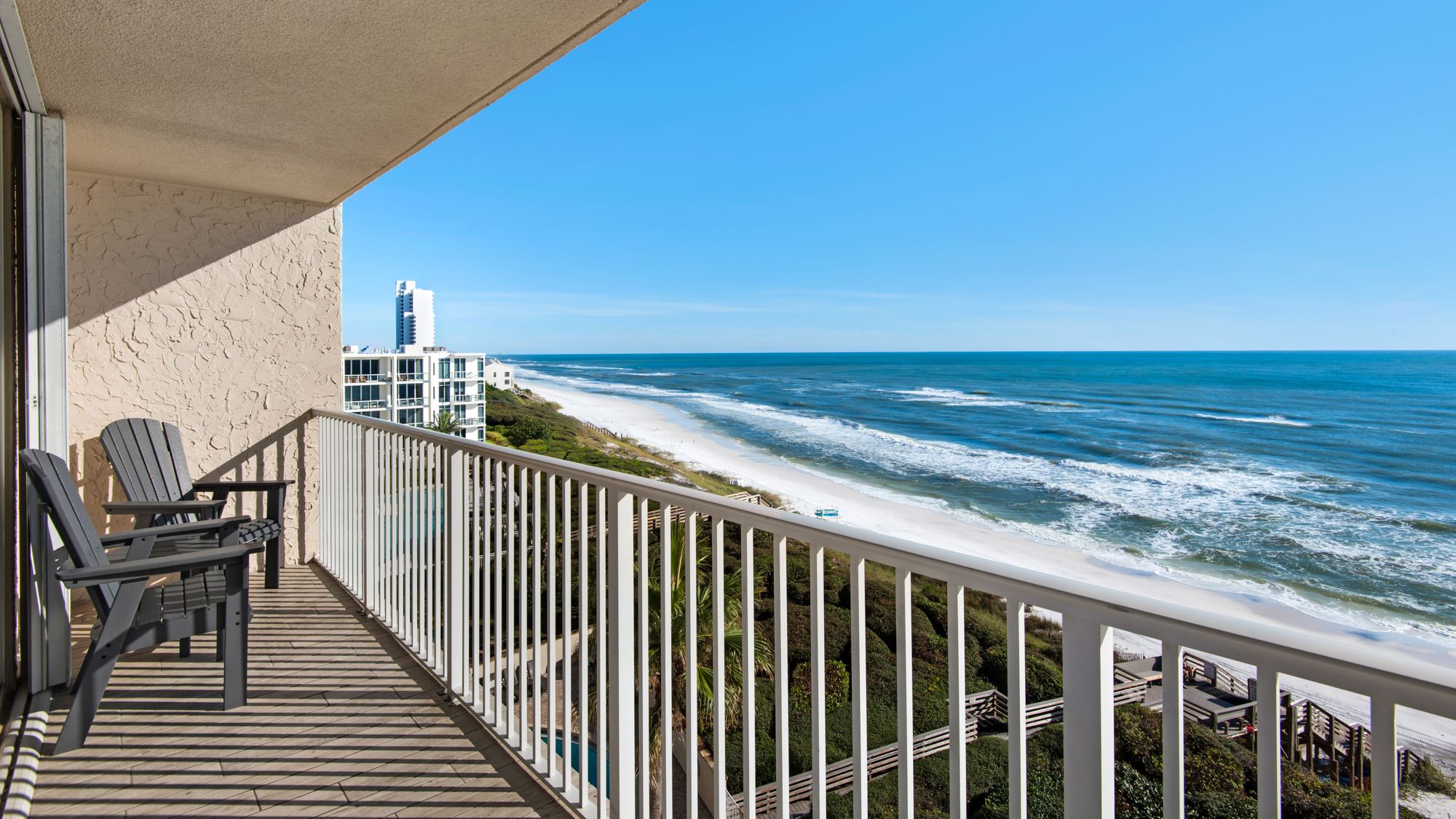 BeachCrest 604 Balcony with gulf views