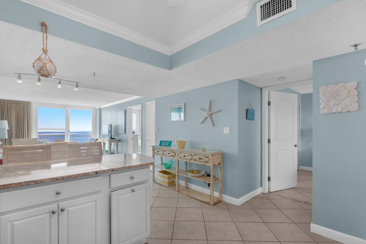 Beachcrest 702 Kitchen and Living Area Beachcrest 702 Kitchen and Living Area