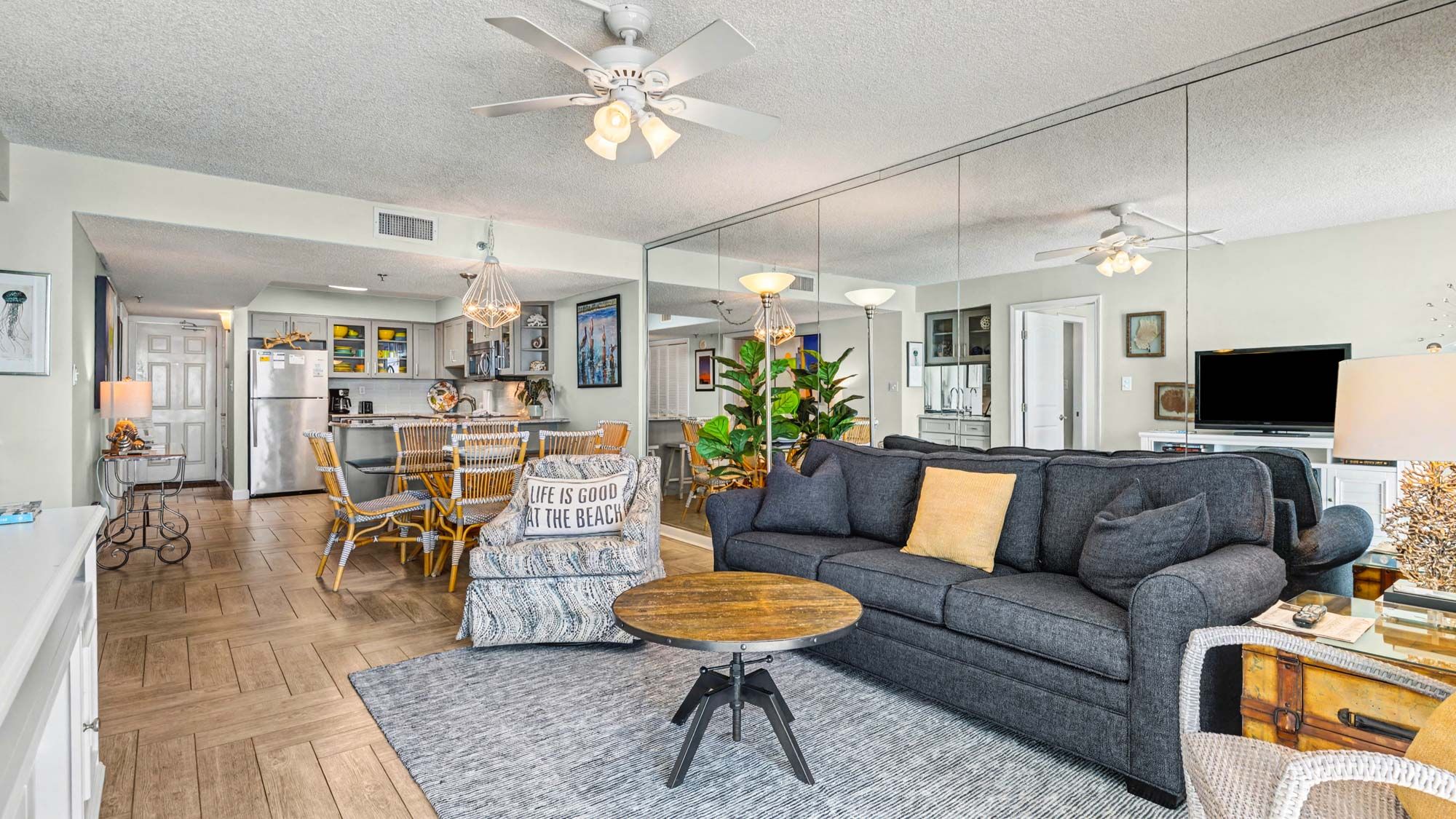 BeachCrest 804 - Newly updated living into dining & kitchen area