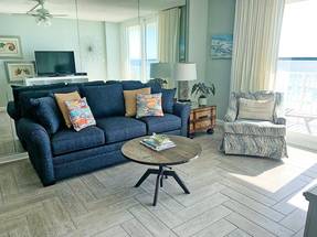 BeachCrest 804 Living area with new Couch BeachCrest 804 Living area with new Couch