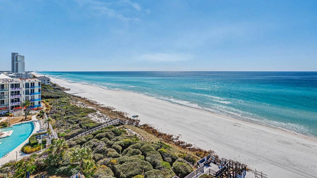 BeachCrest 804 - West-facing Gulf views from the balcony BeachCrest 804 - West-facing Gulf views from the balcony