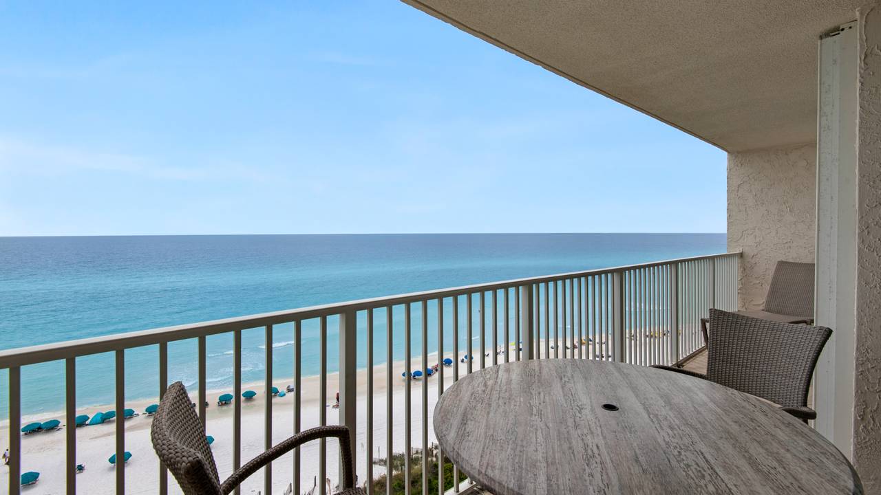 BeachCrest 804 Balcony with Gulf View BeachCrest 804 Balcony with Gulf View