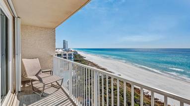 BeachCrest 804 - Balcony with west-facing views BeachCrest 804 - Balcony with west-facing views