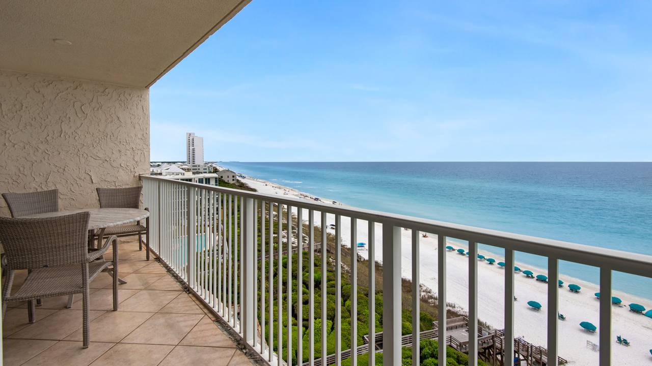 BeachCrest 804 Balcony with Gulf View BeachCrest 804 Balcony with Gulf View