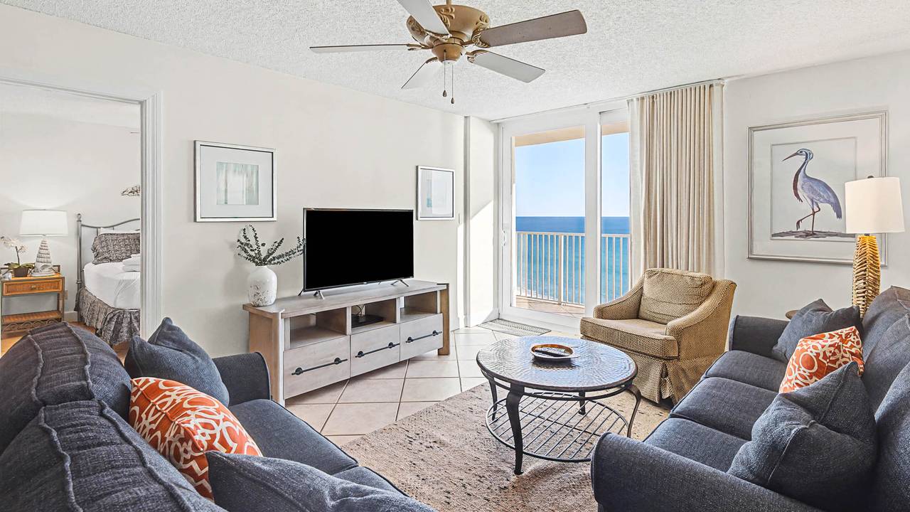 BeachCrest 805 - Updated living area with Gulf views BeachCrest 805 - Updated living area with Gulf views