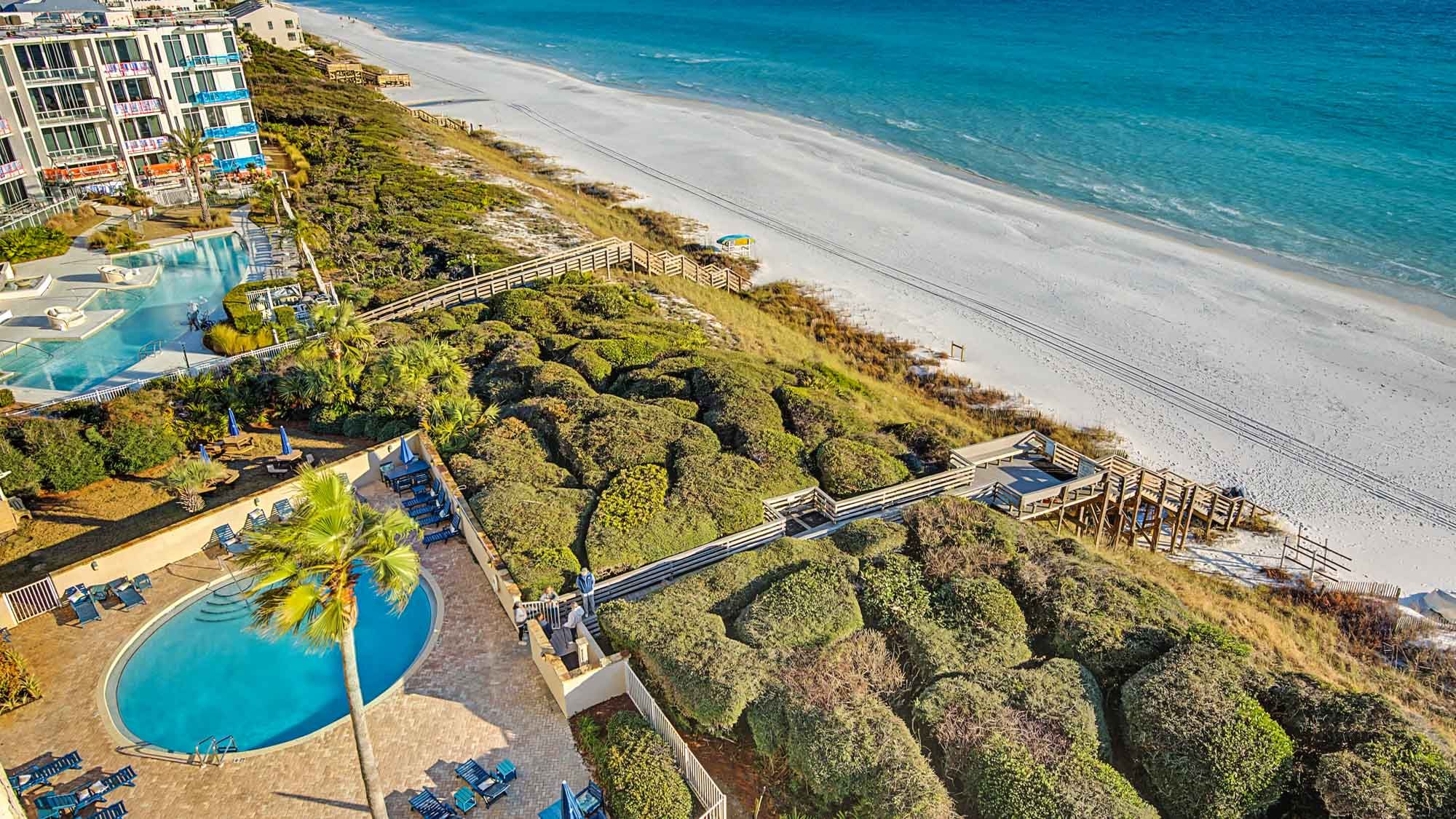 BeachCrest 805 - West-facing views of the Pool and Beach access