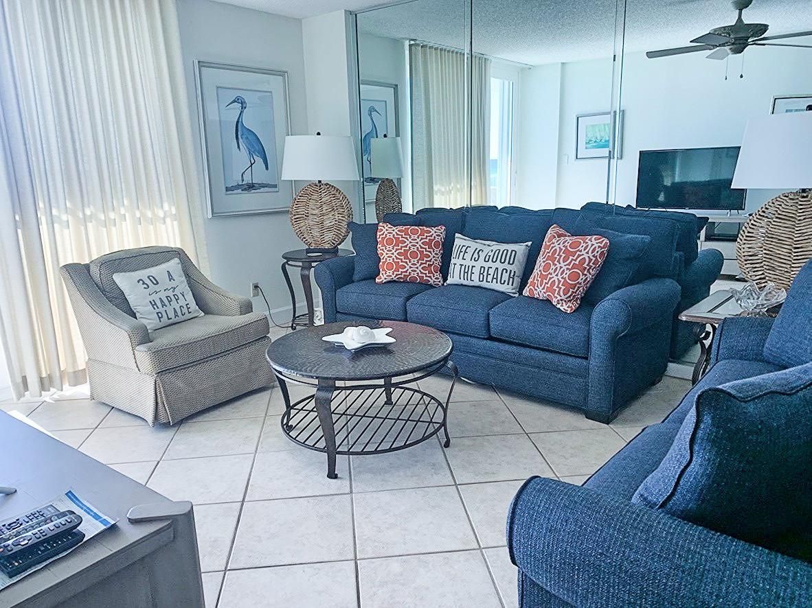 BeachCrest 805 Living Area with new couch