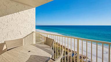 BeachCrest 805 - Balcony with west-facing views BeachCrest 805 - Balcony with west-facing views