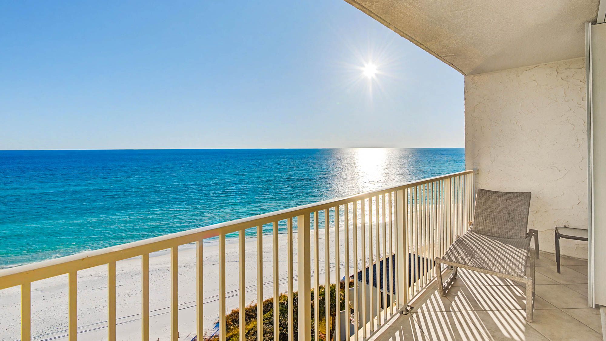 BeachCrest 805 - Balcony with east-facing views