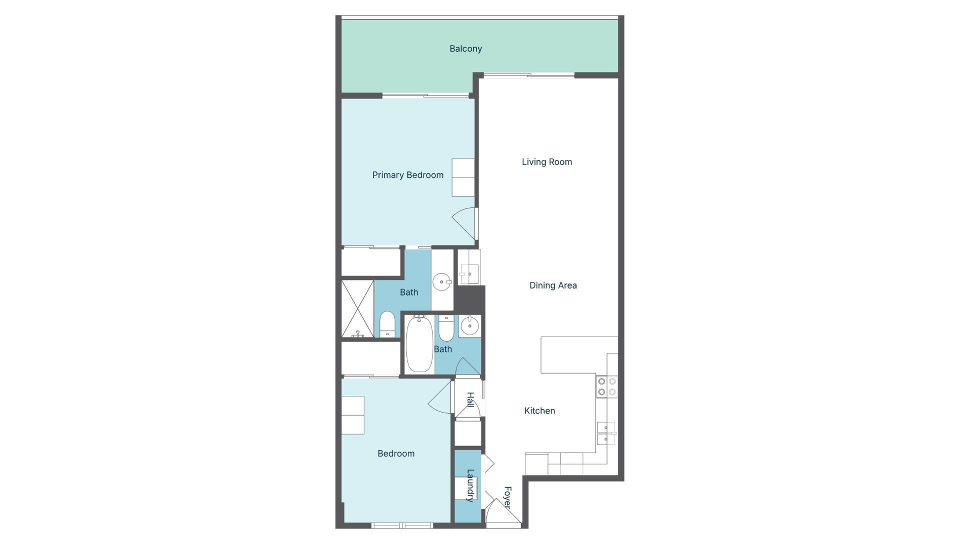 BeachCrest 805 - Floor Plan