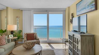 BeachCrest 806 Living Area with ocean-view BeachCrest 806 Living Area with ocean-view