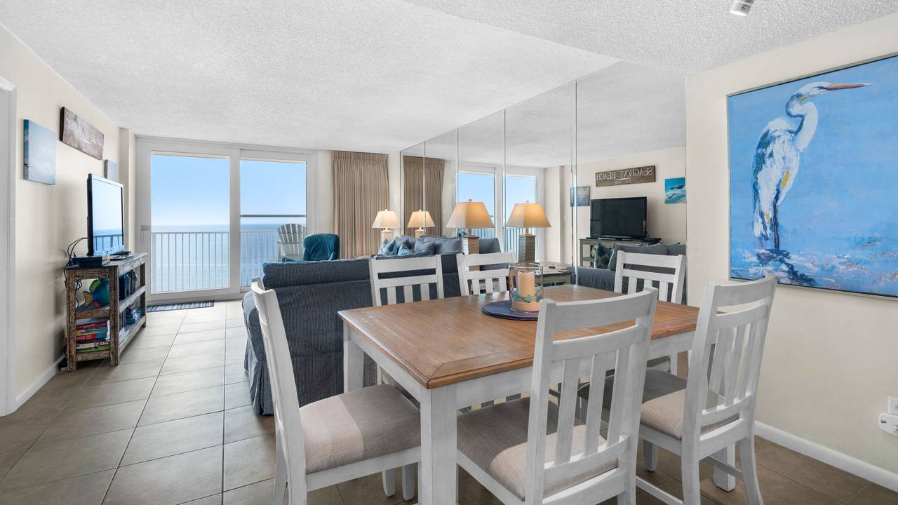 BeachCrest 1203 Dining into living area BeachCrest 1203 Dining into living area