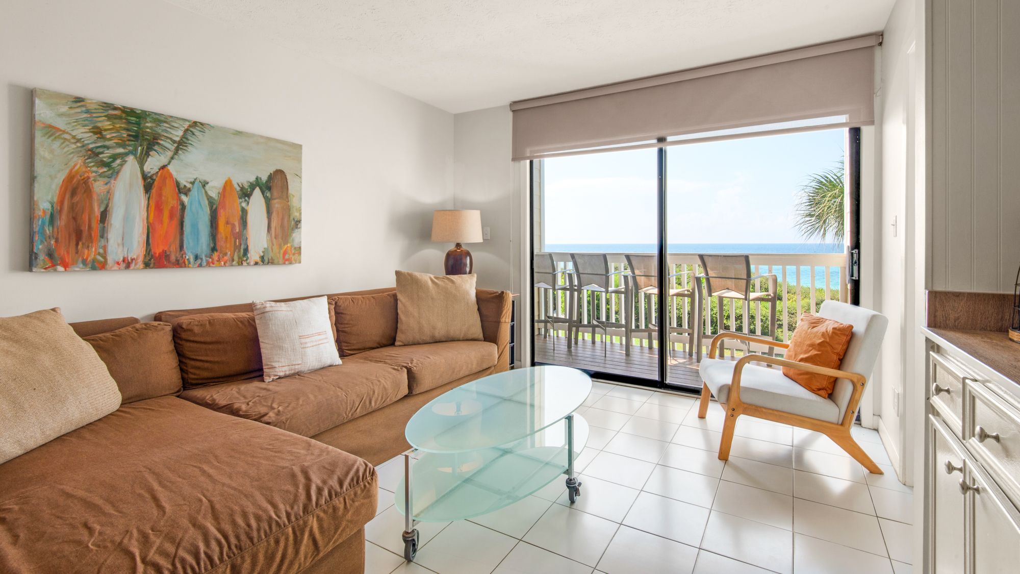 Beacons 4 Living Area with Gulf View