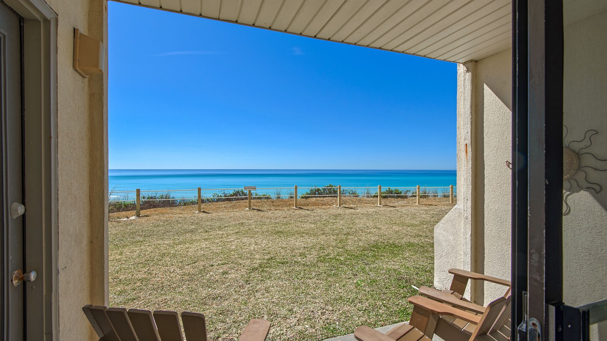 Beachside Condo 1 Patio Views