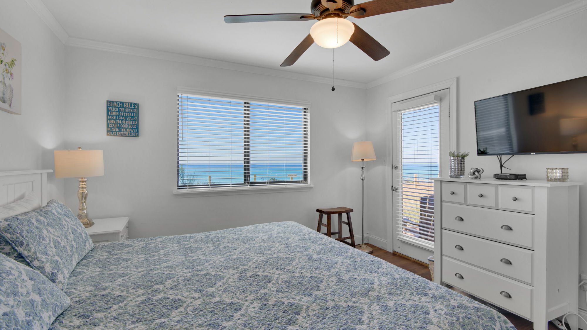 Beachside Condo 1 King Master Bedroom 