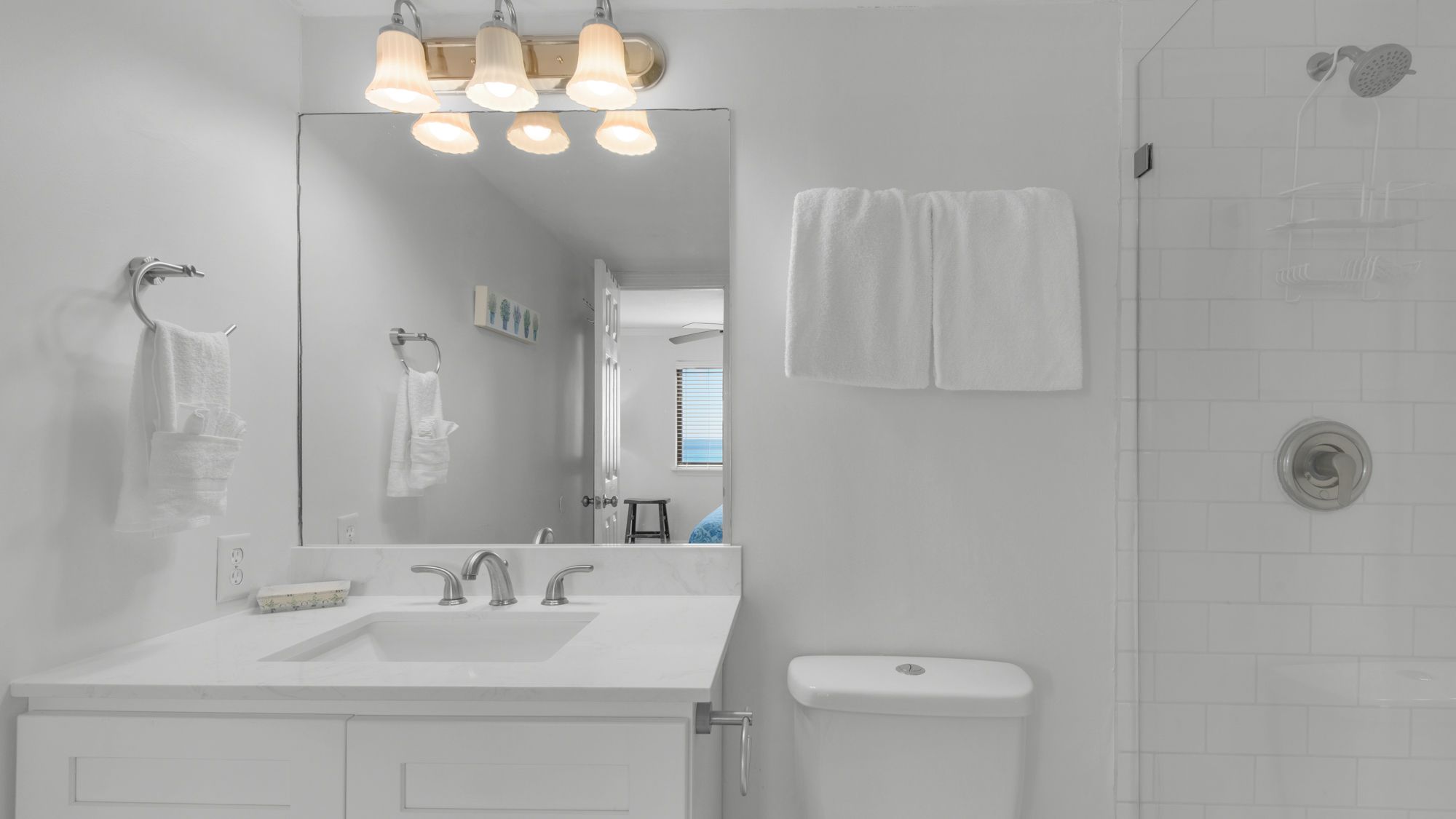 Beachside Condo 1 Master Bathroom