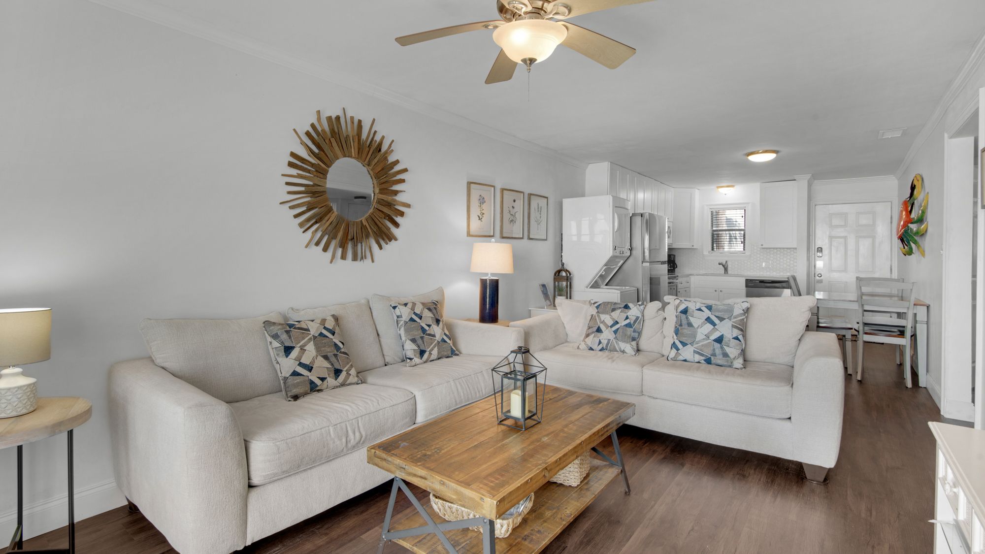 Beachside Condo 1 Living Area