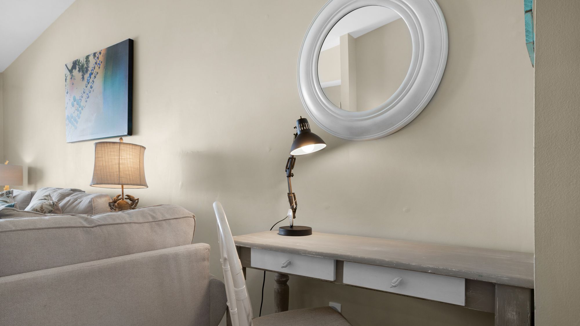 Beachside Condo 11 Desk Area