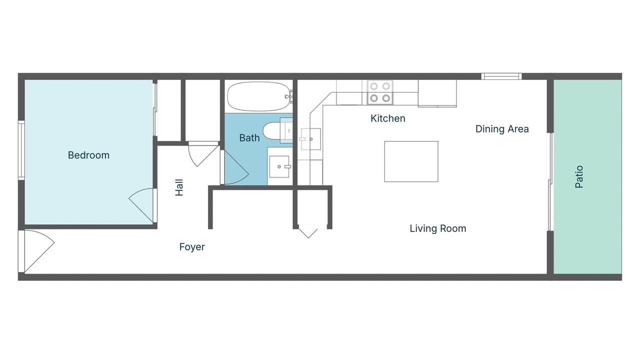 Beachside Condo 13 - Floor Plan Beachside Condo 13 - Floor Plan