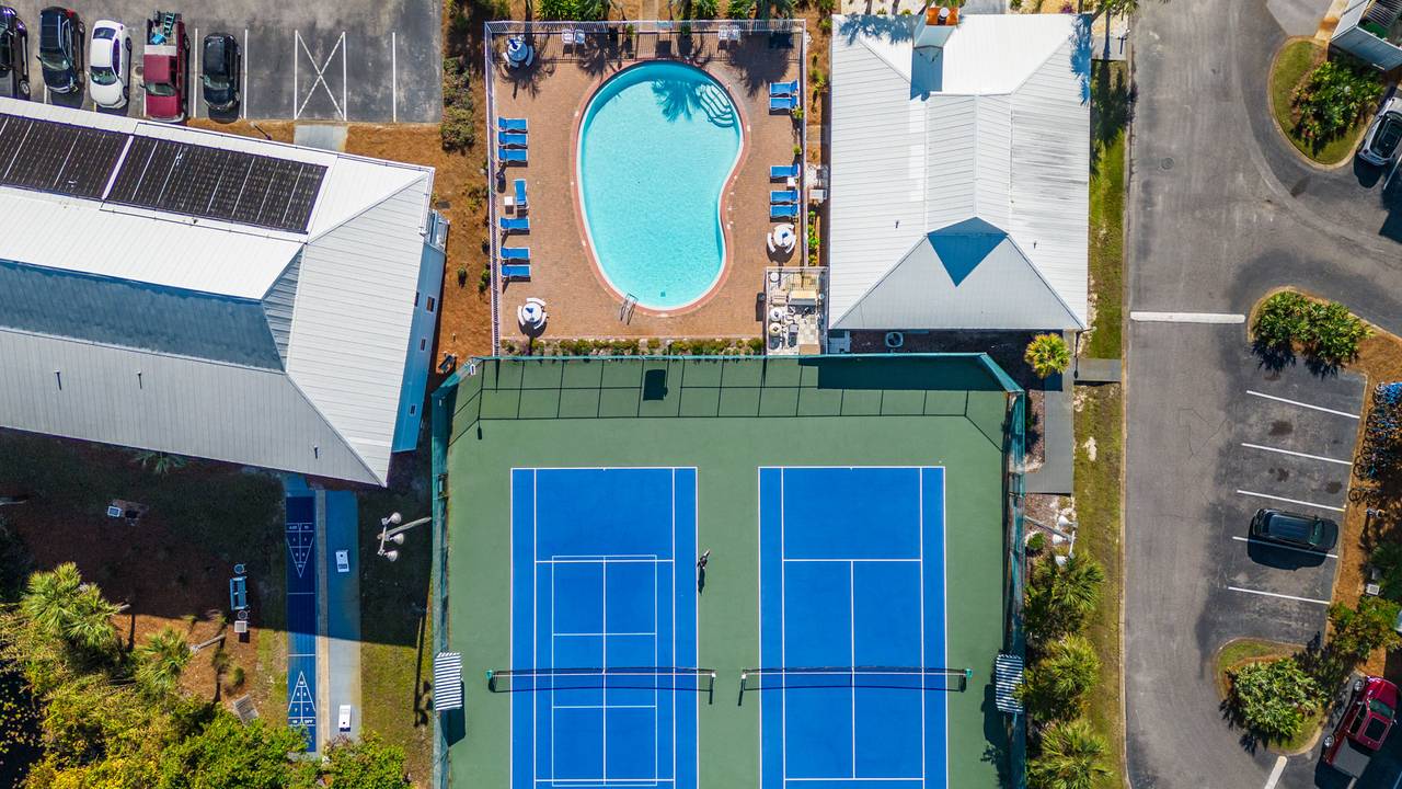 Beachside Villas Drone Shot Beachside Villas Drone Shot