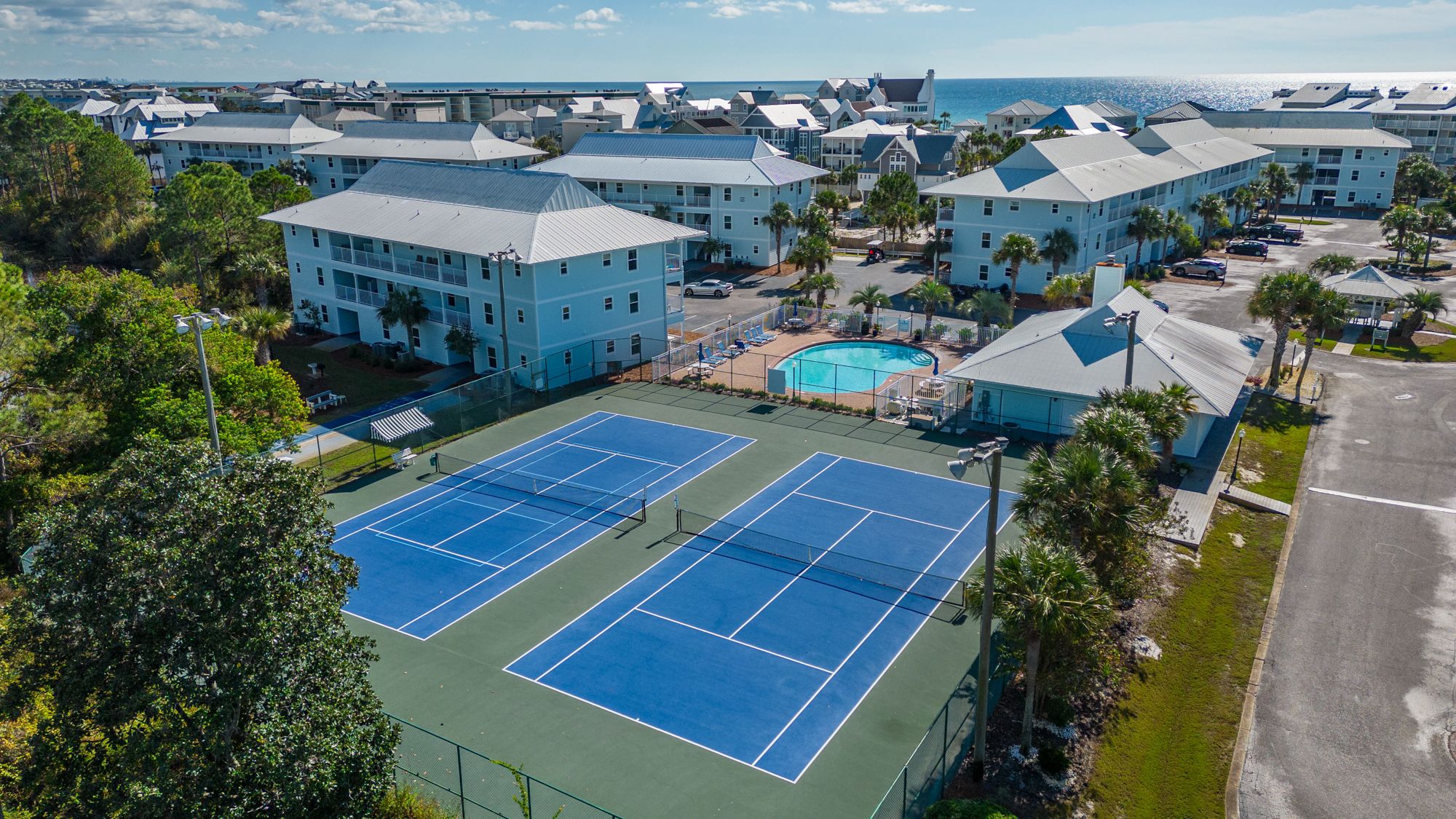 Beachside Villas Drone Shot