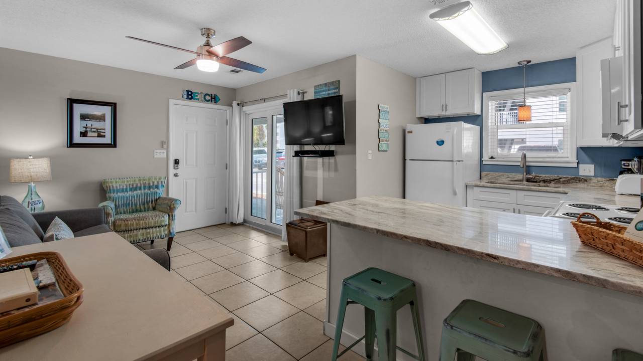 Beachside Villas 513 Kitchen and Living Area Beachside Villas 513 Kitchen and Living Area