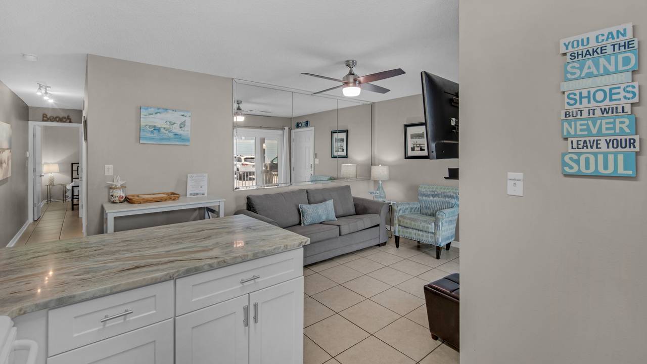 Beachside Villas 513 Kitchen and Living Area Beachside Villas 513 Kitchen and Living Area