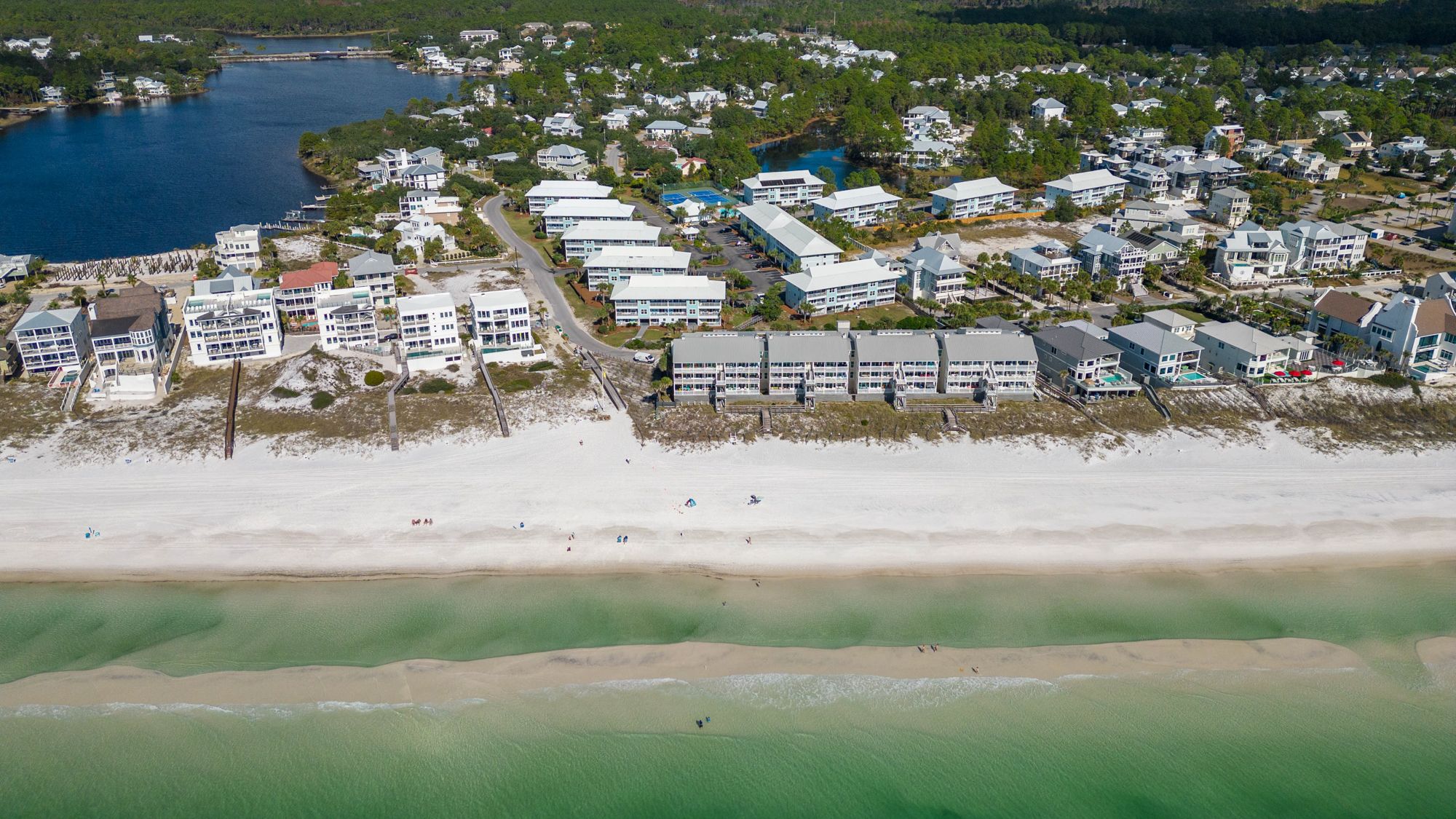 Beachside Villas Drone Shot