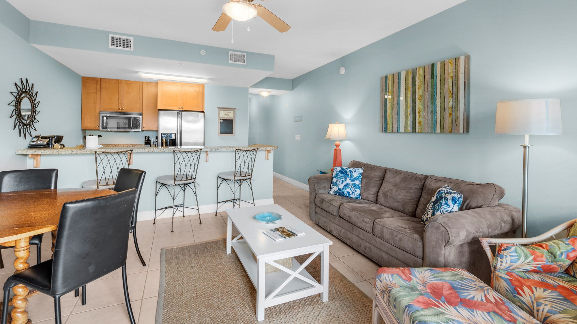 Cassine Station 302 Main Living Area and Kitchen