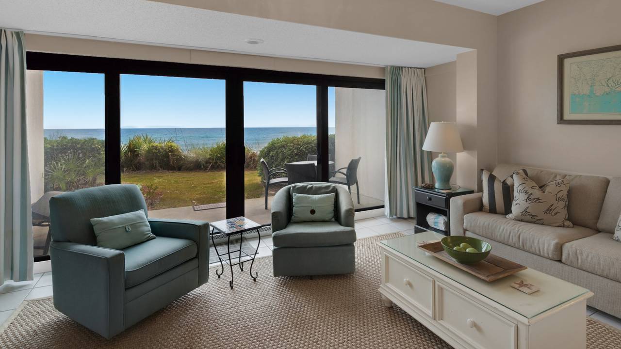 living room with gulf view living room with gulf view