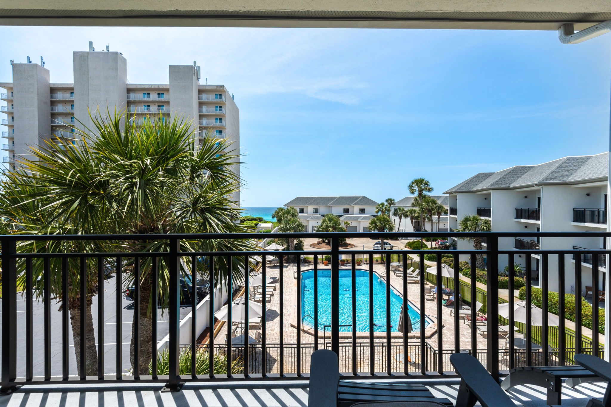 Emerald Hill 36 - Pool & Gulf view from the balcony