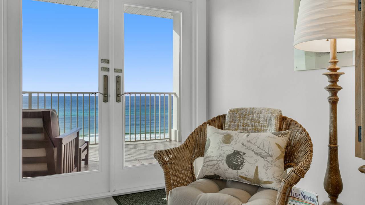 Grand Playa 401 Living Area with Gulf View Grand Playa 401 Living Area with Gulf View