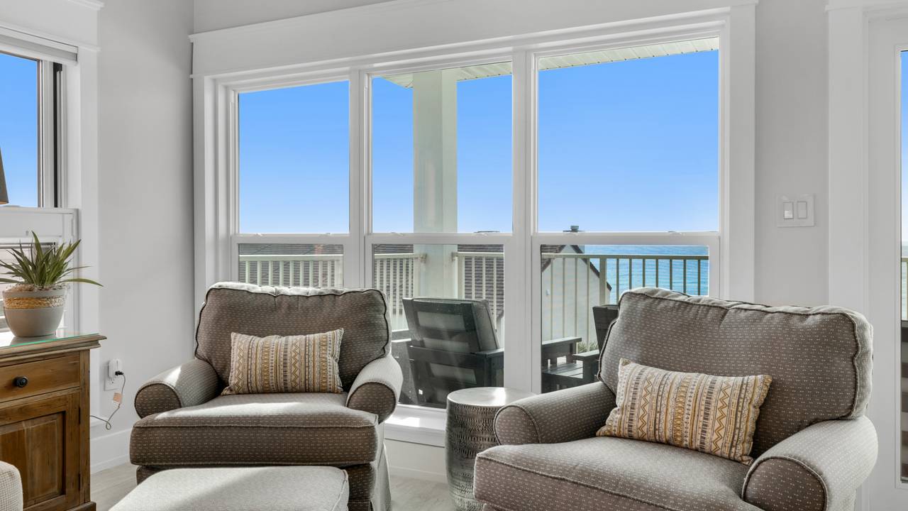 Grand Playa 401 Living Area with Gulf View Grand Playa 401 Living Area with Gulf View