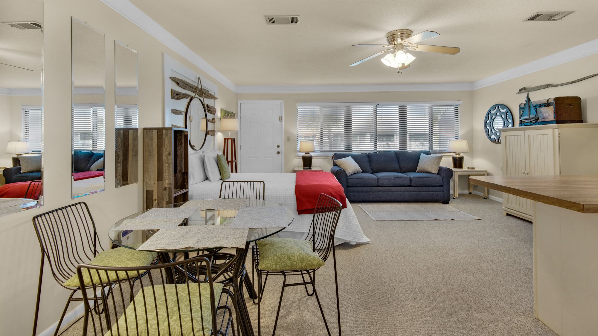 Hidden Beach Villas 240 Dining Table and Living Area