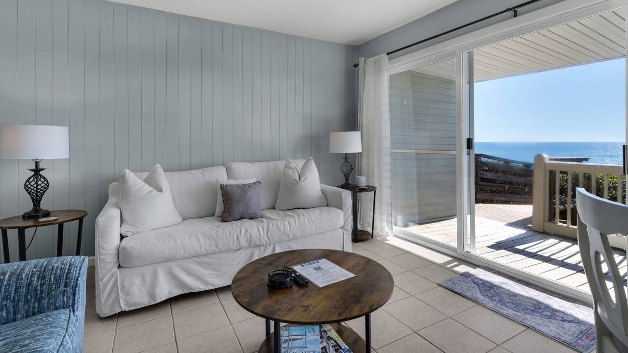 Mistral 6 Living Area with gulf views Mistral 6 Living Area with gulf views