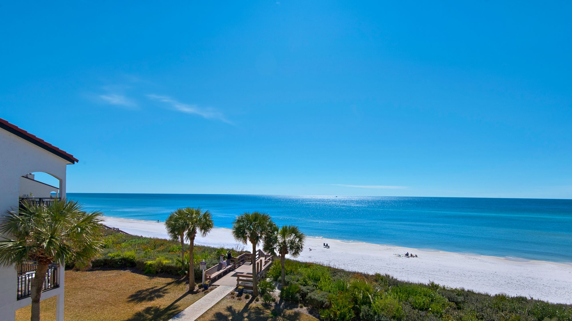 Palms A12 Gulf Front Balcony