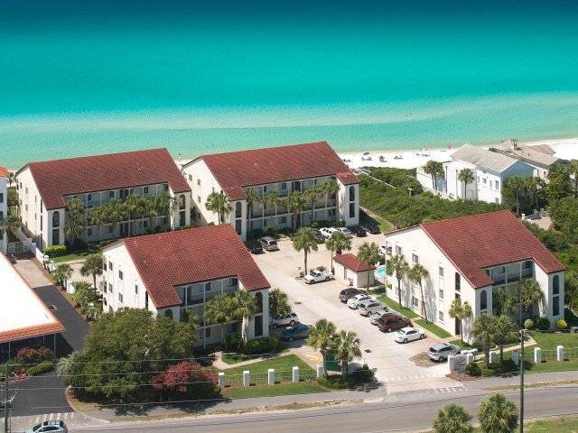 Palms at Seagrove Drone Shot