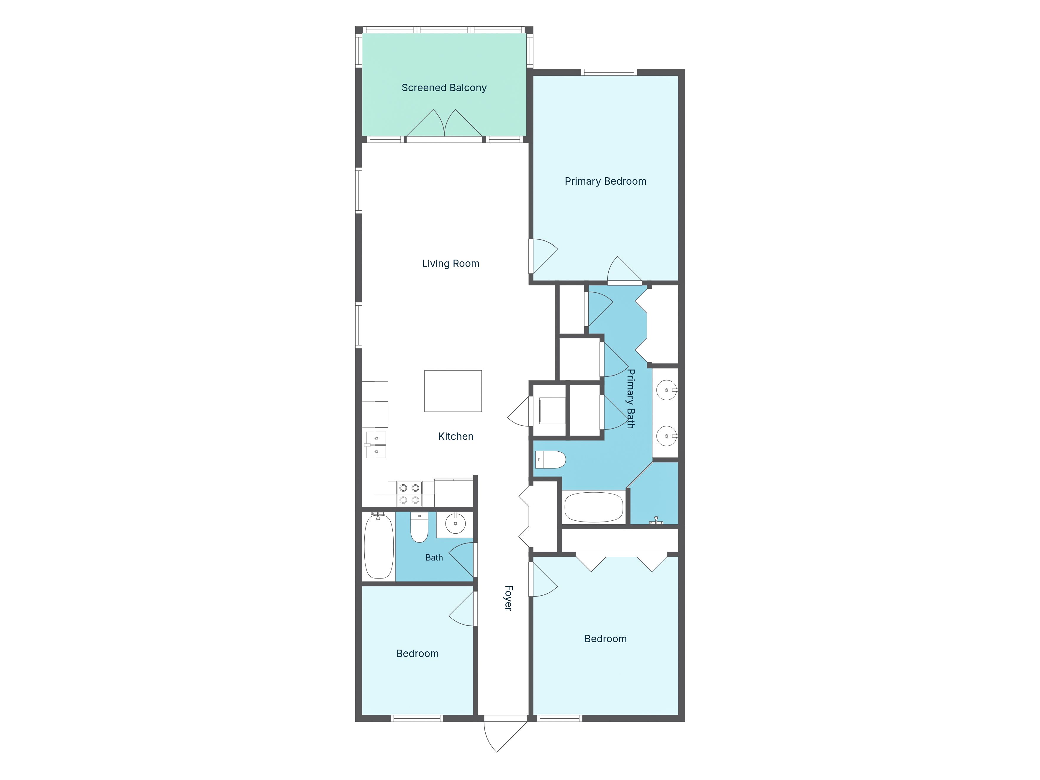 Seagrove Highlands 2310 - Floor Plan