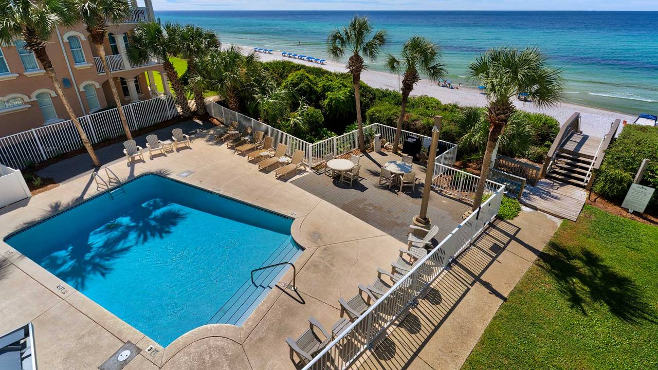 Tranquility 310 - Gulf & Pool views from the balcony Tranquility 310 - Gulf & Pool views from the balcony