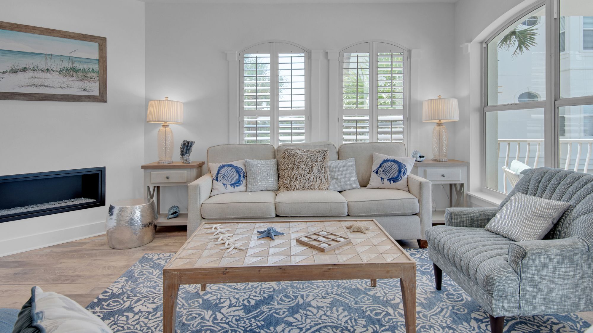 Villas at Sunset Beach B201 Living Area