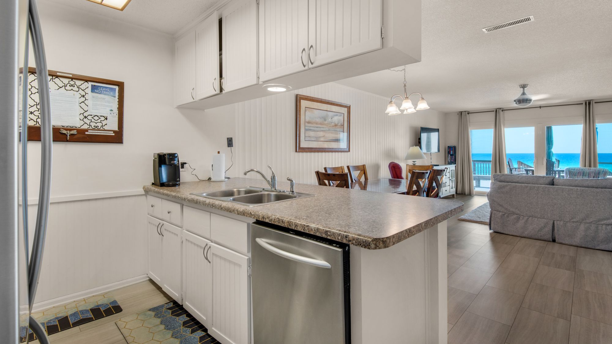 Blue Nine 3 Kitchen with Gulf View