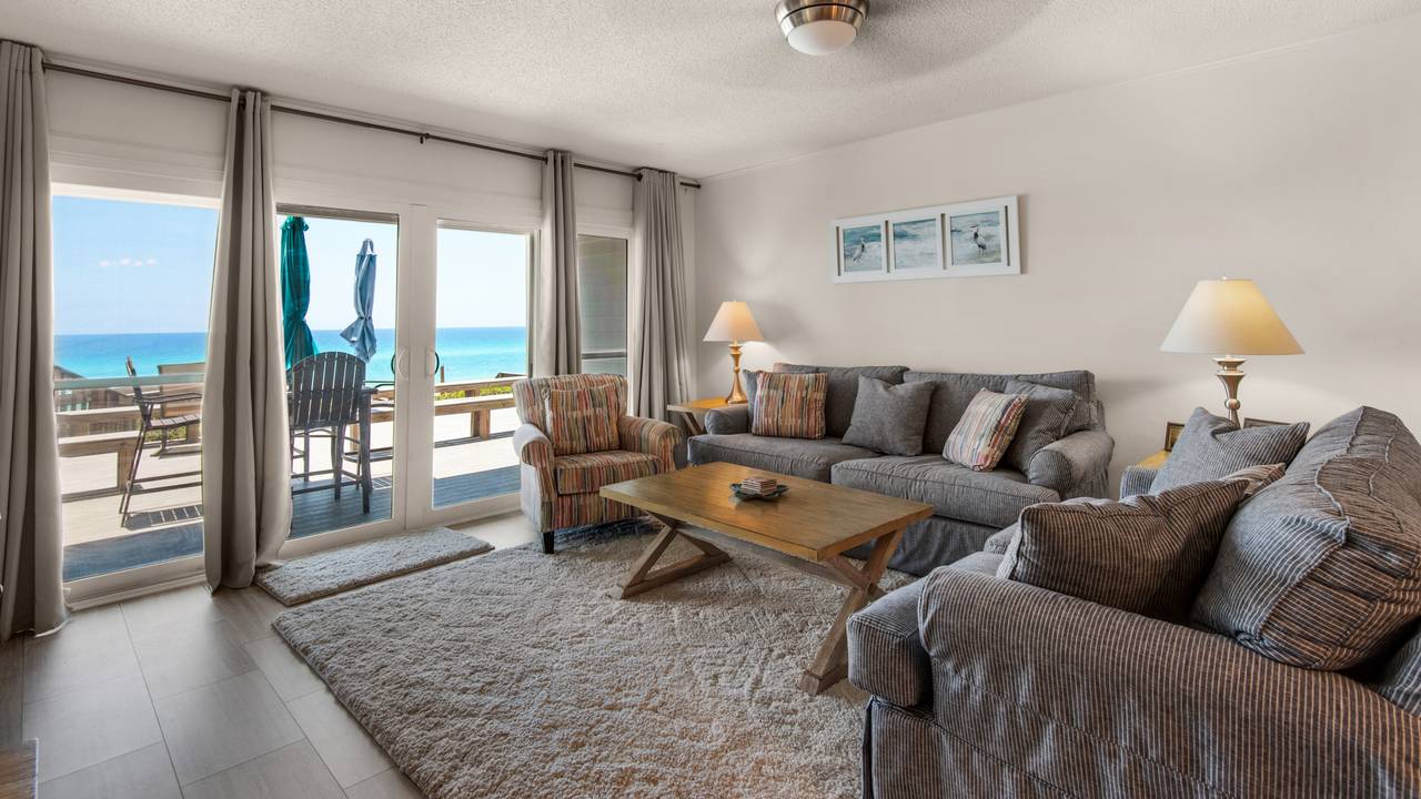 Blue Nine 3 Living Area with Gulf View Blue Nine 3 Living Area with Gulf View