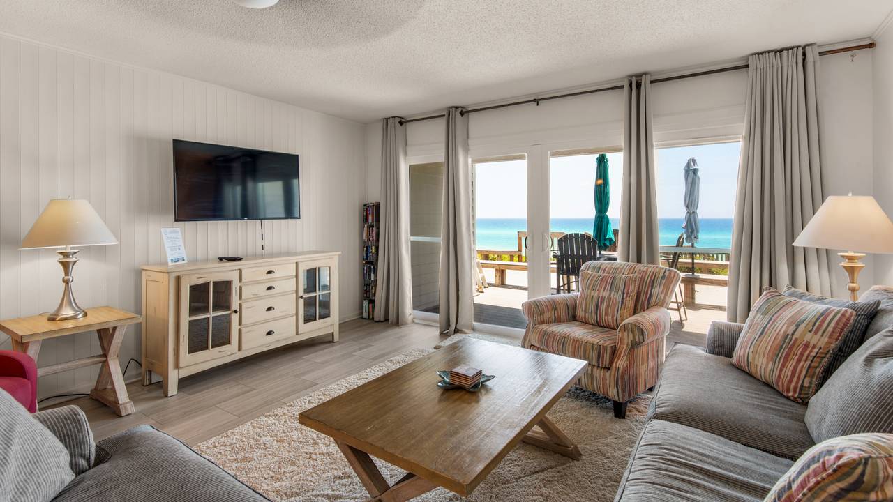 Blue Nine 3 Living Area with Gulf View Blue Nine 3 Living Area with Gulf View