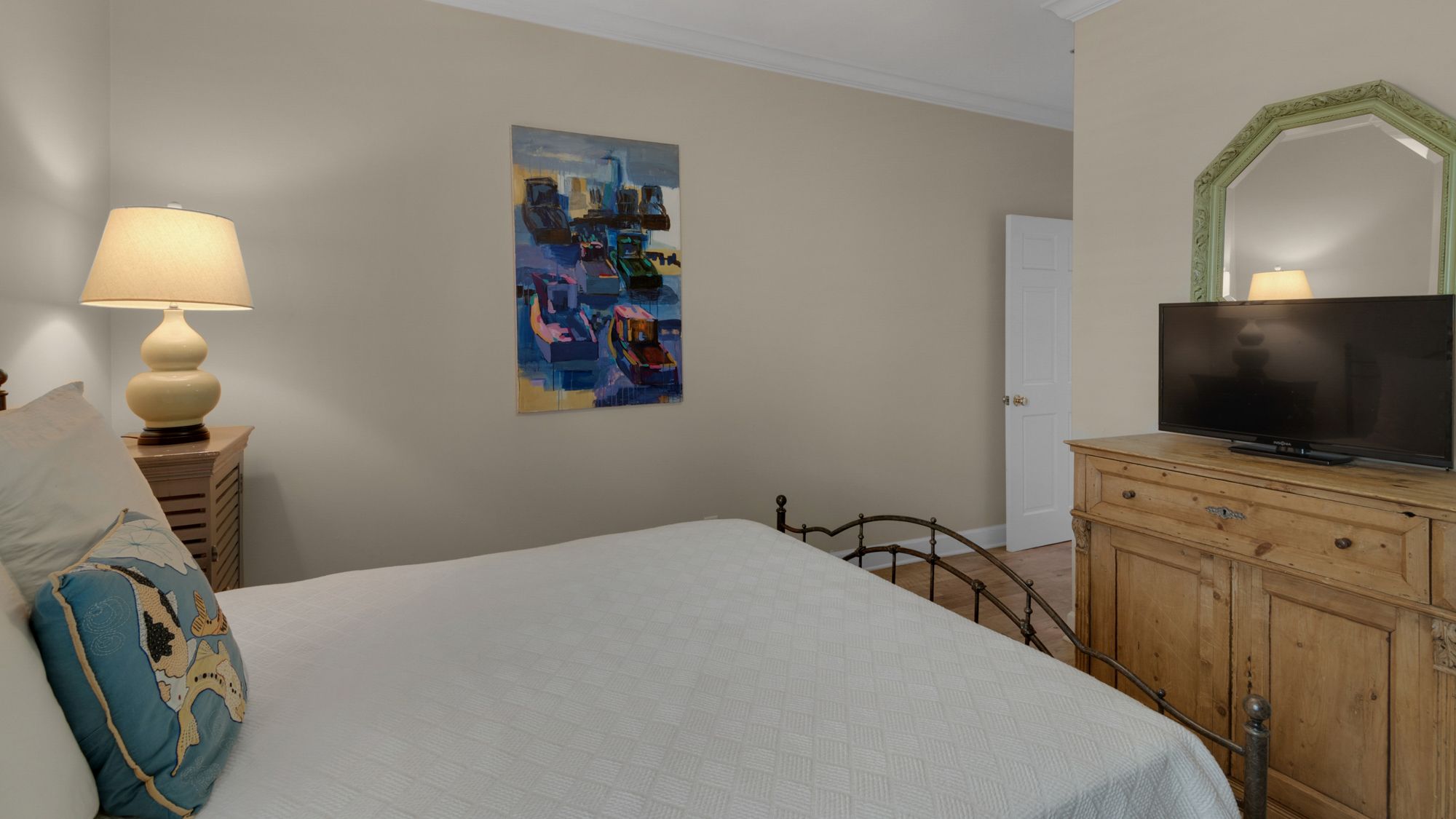 Queen Bedroom with Twin Bunk Beds