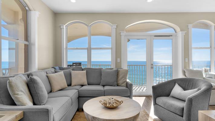 Monterey B301 - Living area with gulf views Monterey B301 - Living area with gulf views