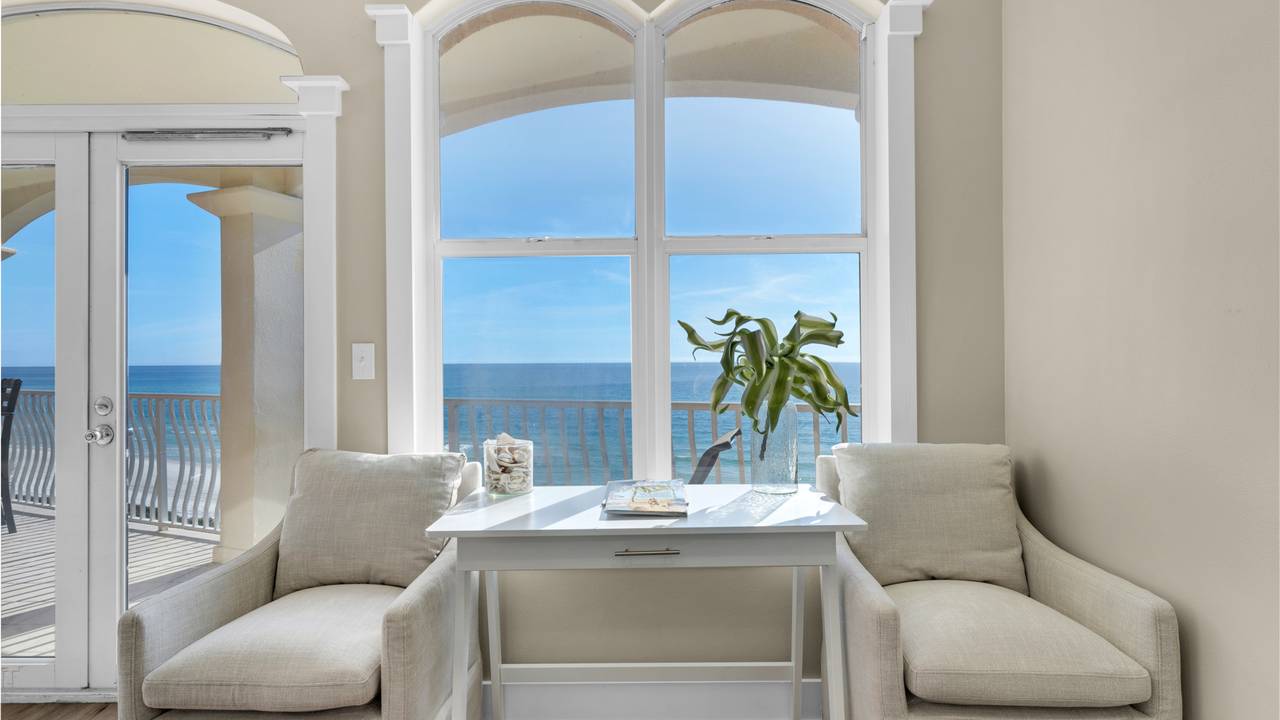 Monterey B301 - Living areaa with gulf views Monterey B301 - Living areaa with gulf views